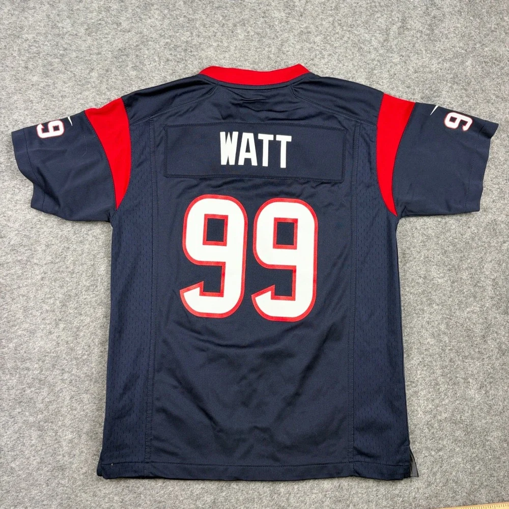 Nike NFL Jersey Youth Medium Blue Houston Texans JJ Watt 99 On Field Football